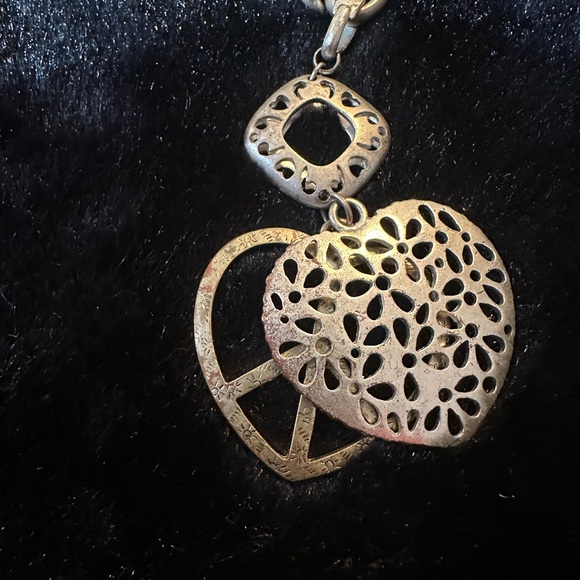 Brighton link n heart necklace and earrings - Picture 4 of 11